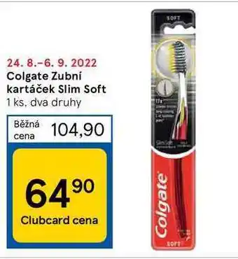 Tesco Colgate zubní kartáček slim soft 1 ks nabídka