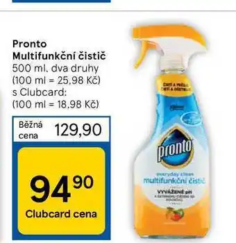 Tesco Pronto multifunkční čistič 500 ml nabídka