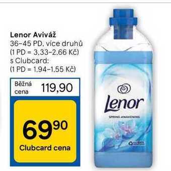 Tesco Lenor aviváž 36-45 pd nabídka