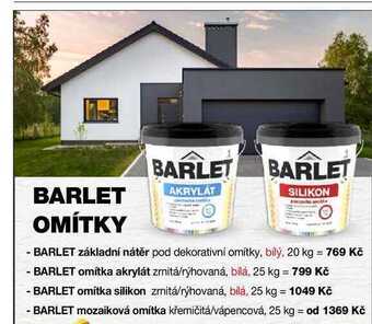 Barvy a laky drogerie Barlet základní nátěr pod dekorativní omítky, bílý, 20 kg nabídka