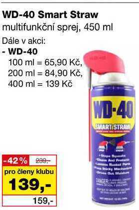 Wd-40 smart straw multifunkční sprej, 450 ml