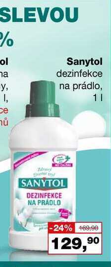Barvy a laky drogerie Sanytol dezinfekce na prádlo, 1l nabídka