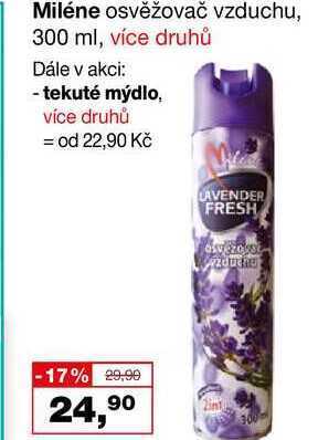 Barvy a laky drogerie Miléne osvěžovač vzduchu, 300 ml nabídka