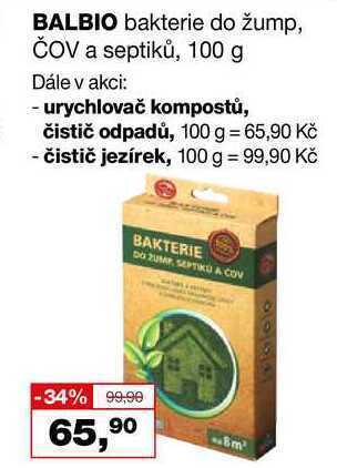 Barvy a laky drogerie Balbio bakterie do žump, čov a septiků, 100 g nabídka