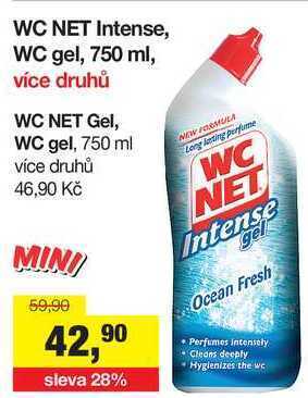 Šlak Wc net intense, wc gel, 750 ml nabídka