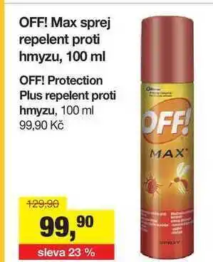 Off! max sprej repelent proti hmyzu, 100 ml