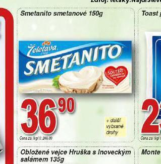 Lidl Smetanito smetanové nabídka