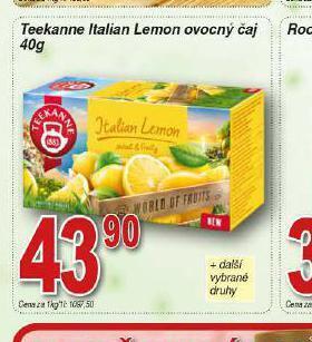 Lidl Teekanne italian lemon ovocný čaj nabídka