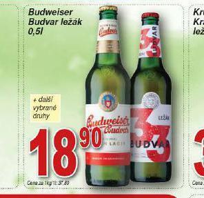 Lidl Pivo budweiser budvar original nabídka
