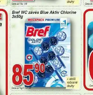 Lidl Bref wc závěs blue aktiv chlorine nabídka