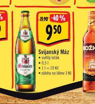 Albert Pivo svijanský máz nabídka