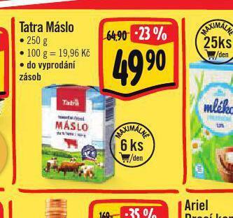 Albert Tatra máslo nabídka