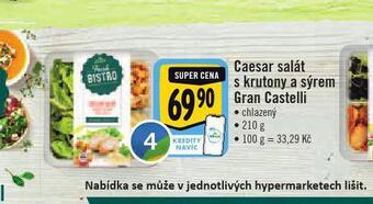 Caesar salát s krutony a sýrem gran castelli