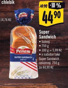 Albert Super sandwich nabídka