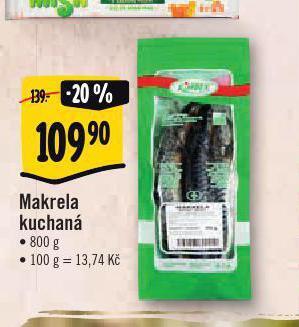 Albert Makrela kuchaná nabídka