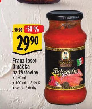 Albert Franz josef omáčka na těstoviny nabídka