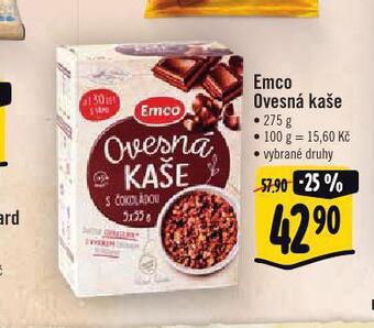 Albert Emco ovesná kaše nabídka