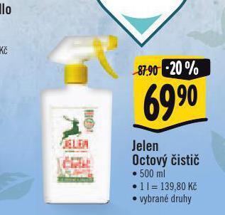 Albert Jelen octový čistič nabídka