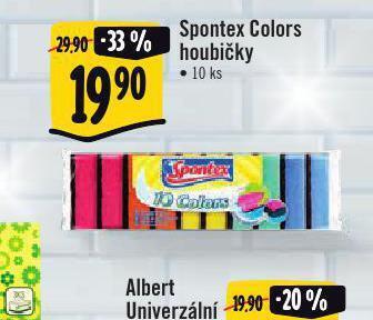 Albert Spontex colors houbičky nabídka