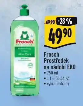 Albert Frosch prostředek na nádobí eko nabídka