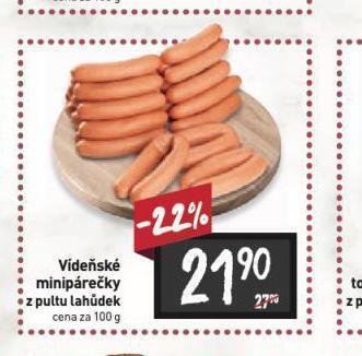 Billa Vídeňské minipárečky nabídka