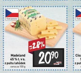 Billa Madeland 45% nabídka