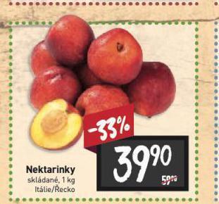 Billa Nektarinky nabídka