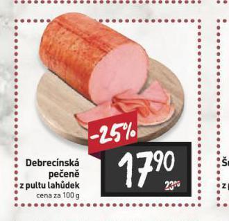 Billa Debrecínská pečeně nabídka