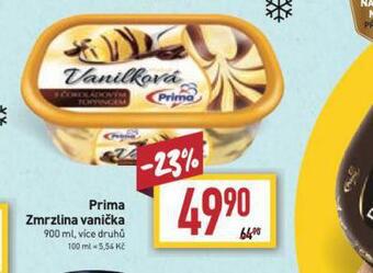 Billa Prima zmrzlina vanička nabídka
