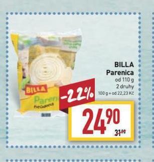 Billa Billa parenica nabídka