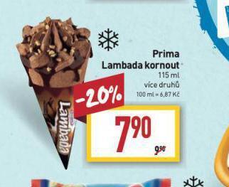 Billa Prima lambada kornout nabídka