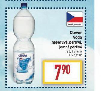 Billa Clever voda nabídka