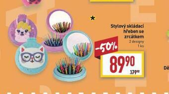 Billa Stylový skládací hřeben se zrcátkem nabídka