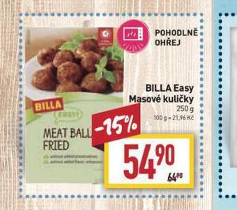 Billa Billa easy masové kuličky nabídka