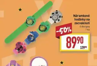 Náramkové hodinky na zacvaknutí