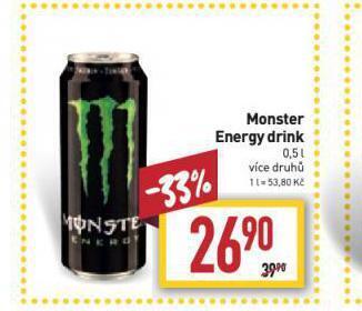 Billa Monster energy drink nabídka
