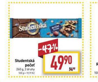 Billa Orion studentská pečeť nabídka