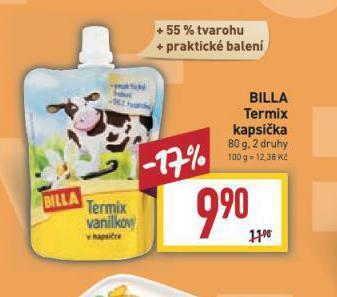 Billa Billa termix kapsička nabídka
