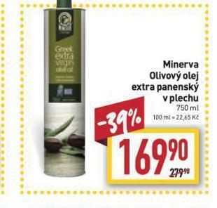 Billa Minerva olivový olej extra panenský v plechu nabídka