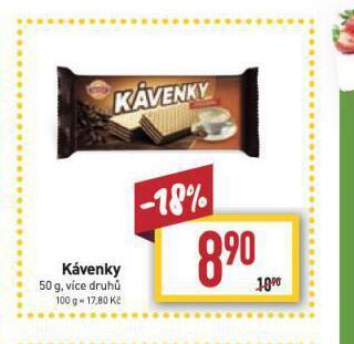 Billa Kávenky nabídka