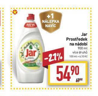 Billa Jar prostředek na nádobí nabídka