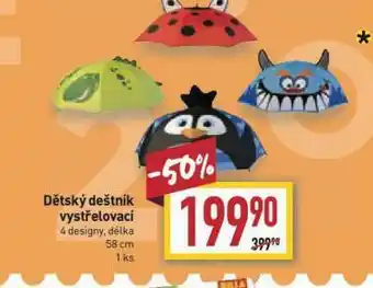 Dětský deštník vystřelovací