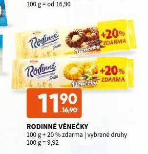 Terno Rodinné věnečky nabídka