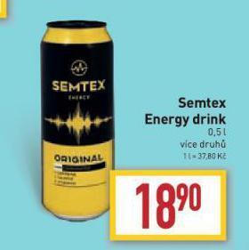 Billa Semtex energy drink nabídka