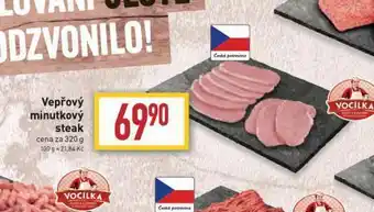 Billa Vepřový steak nabídka