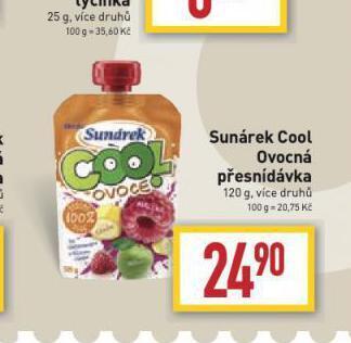 Billa Sunárek cool ovocná přesnídávka nabídka