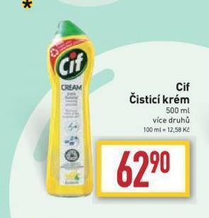 Billa Cif čisticí krém nabídka