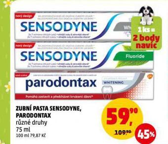 Penny Market Sensodyne zubní pasta nabídka
