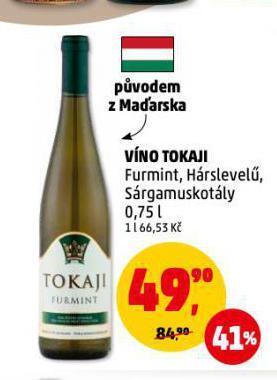 Penny Market Víno tokaji nabídka
