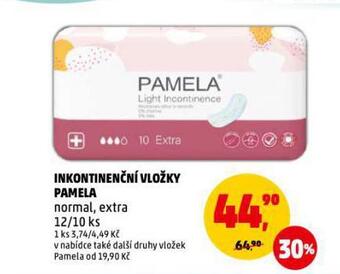 Penny Market Pamela inkontinenční vložky nabídka